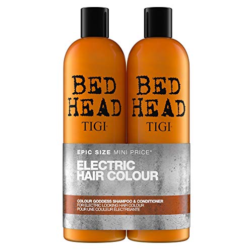 Bed Head by Tigi – Colour Goddess, champú y acondicionador para pelo teñido, 2 x 750 ml