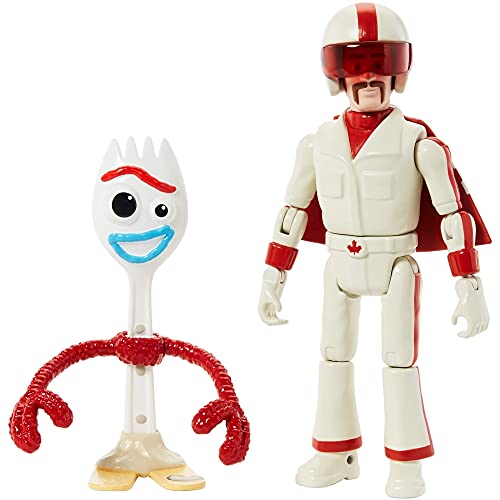 Mattel- Figuras BÁSICAS FORKY & Duke Kaboom Toy Story 4 GDP71 Utensil y Canuck, Multicolor (446GDP71)