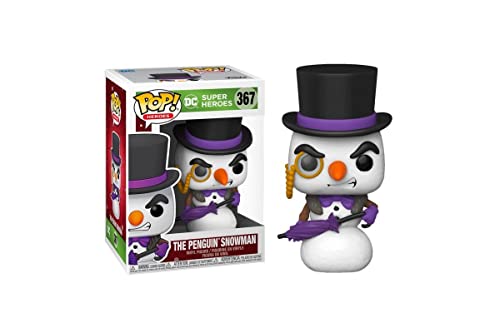 Funko Pop! Heroes: DC Holiday - Figura de Vinilo de pingüino como muñeco de Nieve