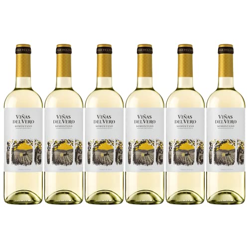 Viñas Del Vero Blanco Selección de Varietales - Vino D.O. Somontano - 6 botellas de 750 ml - Total: 4500 ml (El embalaje puede variar)