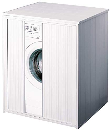Mueble Cubre Lavadora XXL con persiana, para Todas Las lavadoras y secadoras del Mercado.
