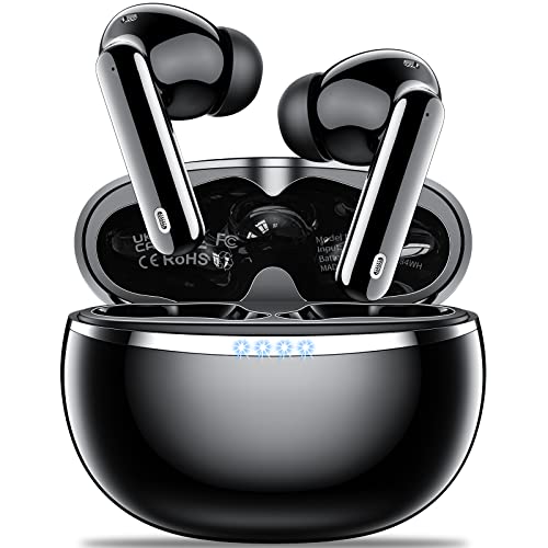 Auriculares Inalámbricos Bluetooth 5.3 Deportivos In-Ear,2023 Cascos inalámbricos con 4 HD Micrófonos Reducción de Ruido ENC,HiFi Estéreo,36 Horas de Reproducción,IPX6 Impermeable,Carga Rápida USB-C