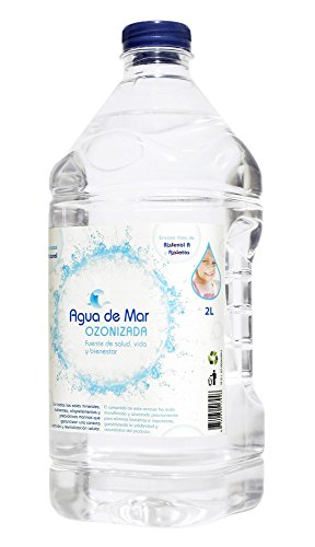 AGUA DE MAR OZONIZADA. Botella de 2 litros de Agua de Mar con Ozono. Bebida saludable e indispensable para cocinar (realza sabores, aporta nutrientes y mantiene frescos los alimentos)