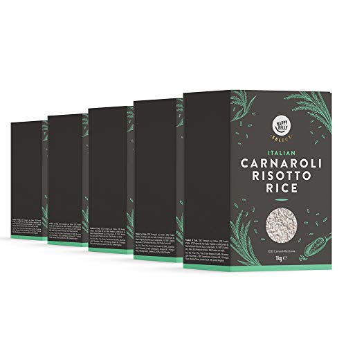 Marca Amazon - Happy Belly Select Arroz Carnaroli para risotto, 1KG x 5