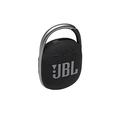 JBL Clip 4 Altavoz inalámbrico con Bluetooth, resistente al agua (IP67) y al polvo, con estilo llamativo y diseño ultraportátil, 10h de música continua, negro