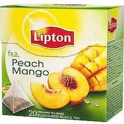 Lipton Té Mango y Melocotón - 20 Pirámides (4 Cajas: 80 Pirámides)