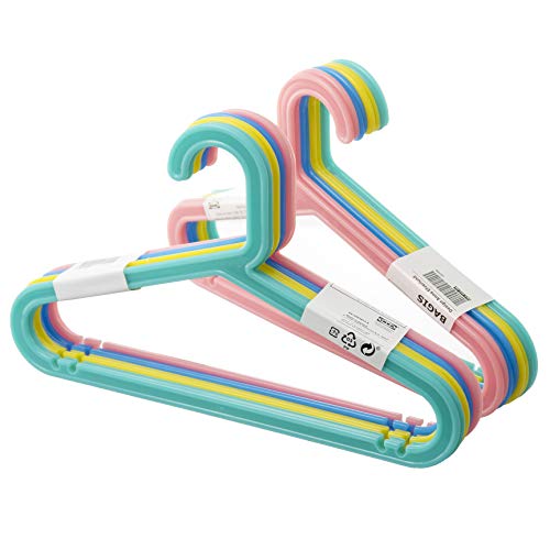 Ikea BAGIS - Perchas para ropa infantil, colores pastel mixtos, juego de 16