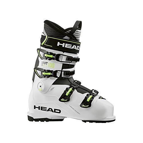 HEAD Unisex Edge LYT 100 Allride Ski Boots, White/Yellow, 285