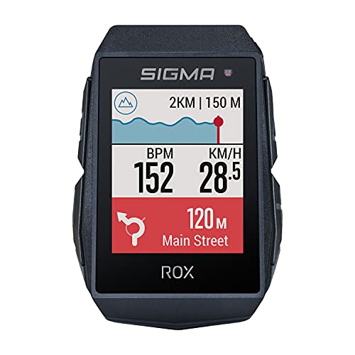 SIGMA SPORT ROX 11.1 EVO Negro | Ciclocomputador inalámbrico GPS y navegación, con Soporte GPS | Navegación GPS en Exteriores con Muchas Funciones Inteligentes