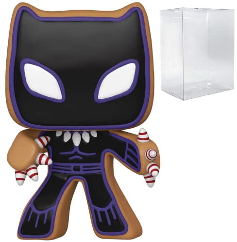Marvel: Holiday - Gingerbread Black Panther Funko Pop! Vinyl Figure (Bundled with Compatible Pop Box Protector Case)