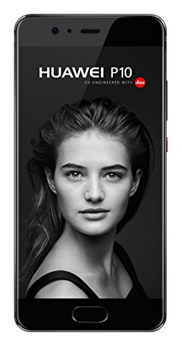 Huawei P10 - Smartphone libre de (5.1', 4G, 64 GB, 4 GB de RAM, 20 MP / 8 MP, Android 7), color Negro
