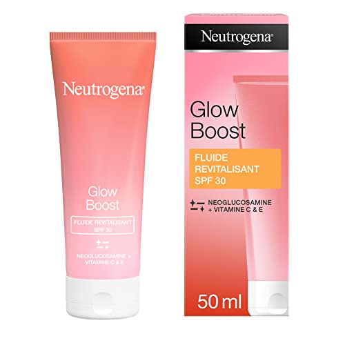 Neutrogena Glow Boost - Líquido hidratante revitalizante FPS 30 con neoglucosamina, vitaminas C y E antioxidantes (1 x 50 ml)