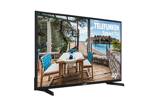 Telefunken 40DTF423 - Smart TV 40 Pulgadas, Resolución Full HD, HDR10, Compatible con Alexa y Google Assistant, Micro Dimming, Dolby Audio
