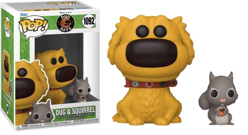Funko Pop! And Buddy: Dug Days - Dug With Squirrel - Up - Figura de Vinilo Coleccionable - Idea de Regalo- Mercancia Oficial - Juguetes para Niños y Adultos - Movies Fans - Muñeco para Coleccionistas