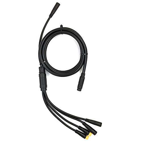 Accesorios para Bicicletas eléctricas, el Cable Impermeable JULET 1T5 Ebike se Utiliza para el Cable de conversión del Controlador de Bicicleta eléctrica/luz/Freno electrónico/Acelerador/Pantalla