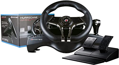 FRTEC - HURRICANE MK II Volante de Carreras con Pedales y Cambio Secuencial incorporado (Playstation 4, Playstation 3, Switch y PC)