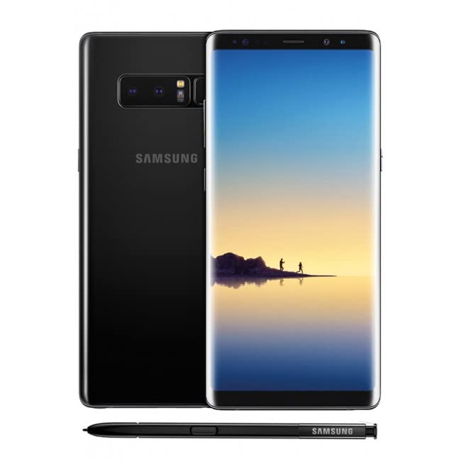 SAMSUNG Galaxy Note 8, 64GB, Negro Noche (Reacondicionado), Original de fábrica (Corea del Sur), Exclusivo para el Mercado Europeo (Versión Internacional)