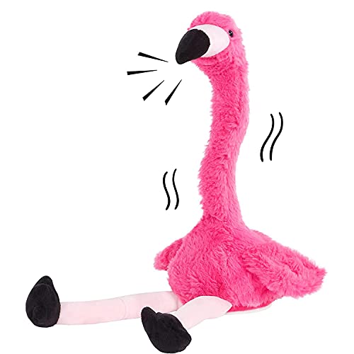 Juguetes de peluche de flamencos, animal de peluche interactivo que habla y baila, flamencos rosas eléctricos para niñas, niños y mujeres