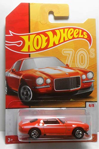 Hot Wheels Throwback Series 70s #4/8 '70 Camaro, Naranja