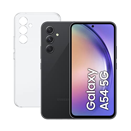 SAMSUNG Galaxy A54 5G (256GB, 8GB de RAM) Smartphone Android Color Negro, Pantalla Infinity-O FHD+ de 6,4 Pulgadas, Batería de 5000 mAh, Exclusivo Amazon (Versión española)