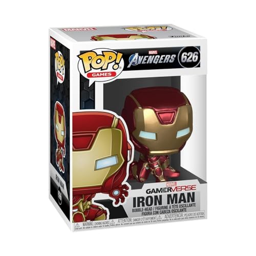 Funko Pop! Marvel: Marvel Avengers Game-Iron Man - (Stark Tech Suit) - Figura de Vinilo Coleccionable - Idea de Regalo - Mercancia Oficial - Juguetes para Niños y Adultos - Video Games Fans