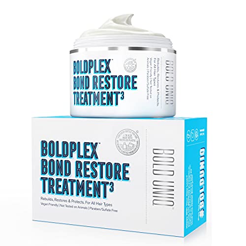 BoldPlex 3 Bond Repair - Máscara De Tratamiento De Proteínas Del Cabello - Fórmula Acondicionadora Hidratante Para El Cabello Rizado, Seco, Teñido, Encrespado, Quebrado O Decolorado, 200 Mililitro
