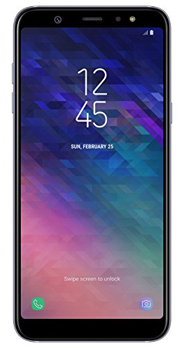 Samsung Galaxy A6 Plus Smartphone (15,36 cm (6 Zoll) AMOLED Display, 32GB Interner Speicher und 3GB RAM, Dual-SIM, Android 8.0) Lila - German Version