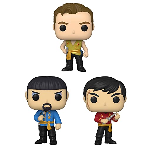 Funko POP! TV Star Trek: Juego de coleccionistas de la serie original, Capitán Kirk, Spock, y Sulu