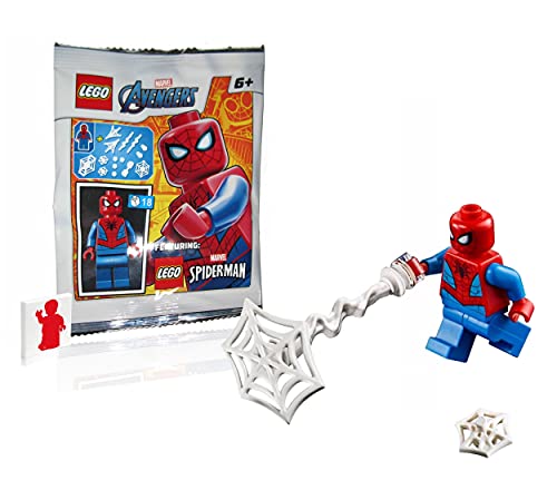 1 X LEGO Marvel Super Heroes LOOSE Minifigure Spider-Man with Webs by Marvel