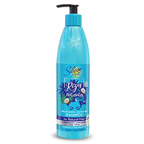 Silicon Mix Rizos Naturales Shampoo 473ml – Champú Sin Sulfatos Ni Parabenos, Aceites Minerales O Sales, Champú Para Pelo Rizado Y Ondulado