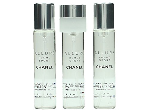 Chanel Allure Homme Sport Edt Vapo Refills 3 X 20 Ml 1 Unidad 60 ml