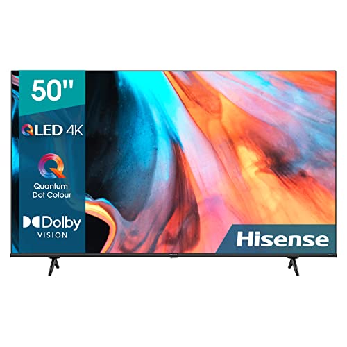 Hisense 50E7H QLED Smart TV, 50 pulgadas - 4K Quantum Dot, UHD, Dolby Vision, HDR, Alexa Built-in, Bluetooth, Disney+, Netflix, Youtube (Nuevo 2022)
