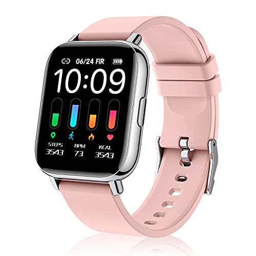 Smartwatch, 1.69'' Reloj Inteligente Mujer Pulsera Actividad Inteligente con Pulsómetro, Impermeable IP67 Reloj Deportivo con Monitor de Sueño, Podómetro, Calorías, 24 Modos Deporte, para Android iOS