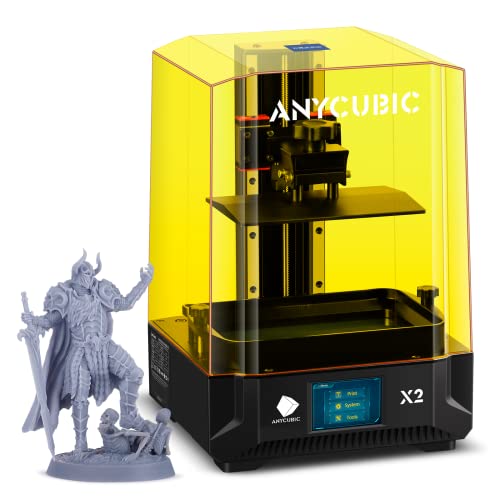 ANYCUBIC Photon Mono X2 4K+ Impresora 3D Resina, Impresora 3D con Pantalla Monocromática HD de 9,1'(4096 x 2560 px), Fuente de Luz Mejorada y Riel Doble, Tamaño de Impresión 200 x 196 x 122 mm
