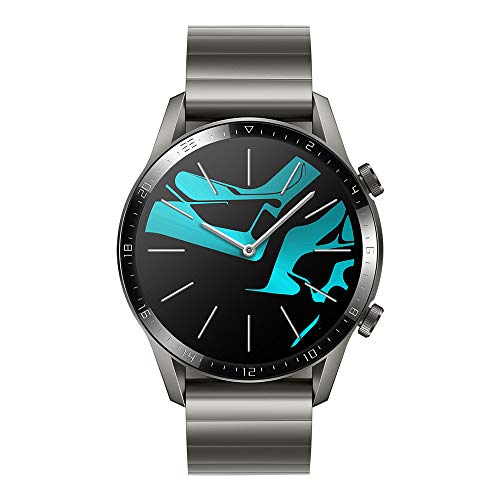 Huawei Watch GT 2 Elegant - Smartwatch, Hasta 2 Semanas de Batería, Pantalla Táctil AMOLED de 1.39', GPS, 15 Modos Deportivos, Llamadas Bluetooth, Gris, Caja de 46 mm, Muñeca 14 ~ 21 cm