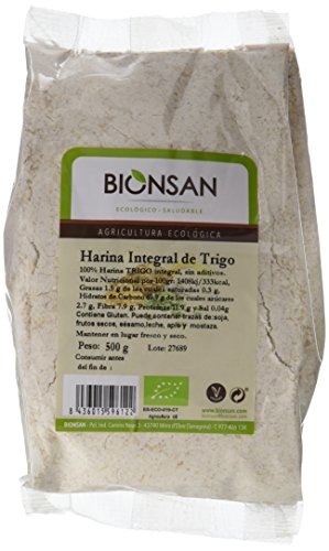 Bionsan Harina de Trigo Integral | 6 bolsas de 500 gr | Total: 3000 gr