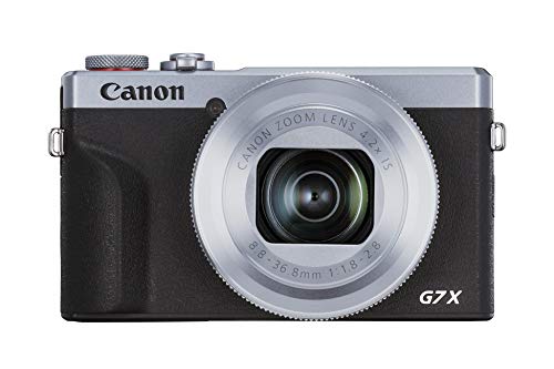 Canon Powershot G7 X Mark III 3638C002 - Cámara Digital (20.1 MP, Pantalla Táctil LCD Plegable de 7.5 cm, Pantalla Abatible, WLAN, Zoom de 4.2X, 4K, CMOS) Plata