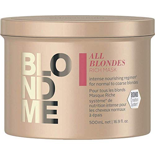 Schwarzkopf Blondme Keratin Restore All Blondes Rich Mascarilla 500ML, Único, 500 ml (Paquete de 1)