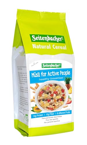 Seitenbacher Muesli Cereal #3 – Active People con Fresas Liofilizadas - 100% Natural