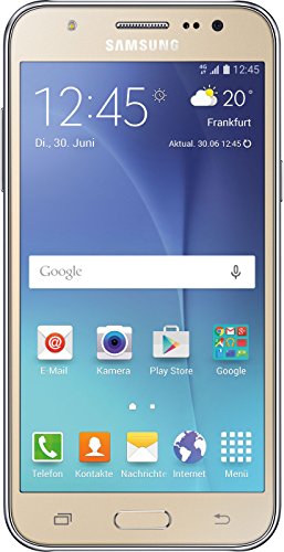Samsung Galaxy J5 - Smartphone de 5'' (Android, 4G, cámara de 13 MP, memoria interna de 8 GB, Super AMOLED), dorado