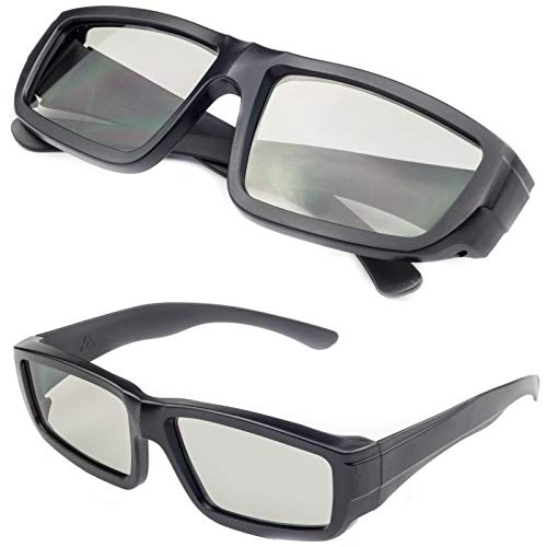 Digicharge 5 pares de gafas universales 3D pasivas polarizadas para cine en casa, TV y cine