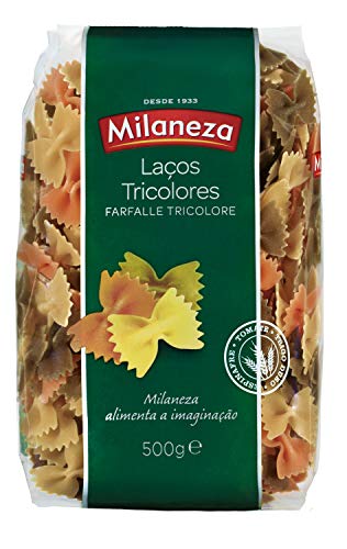 Milaneza Farfalle Tricolor Pasta, 500 G