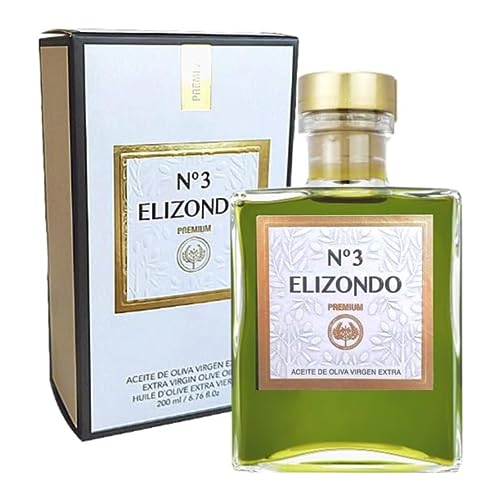 ELIZONDO Aceite de Oliva Virgen Extra Nº3 200ml Con Estuche | Aceite Premium Variedad Picual | Mejor Selección ENOVINOS