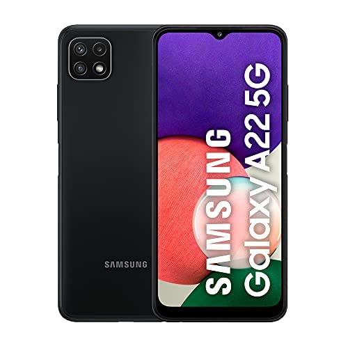 Samsung Galaxy A22 5G (64 GB) Gris - Smartphone Android de 4 GB de RAM, Teléfono Móvil Libre con carga rápida, batería de 5000 mAh y pantalla de 6,6'' (Versión ES)