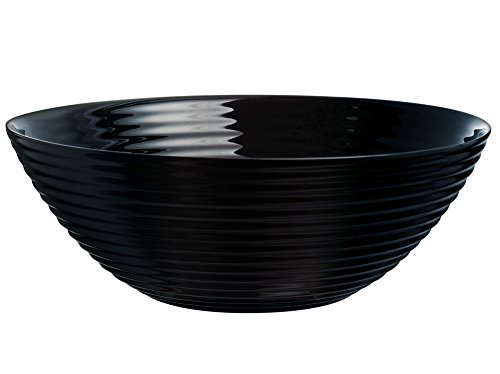 Dajar Ensalada Harena 27 cm Luminarc, cristal, Negro, 27 x 27 x 9,8 cm