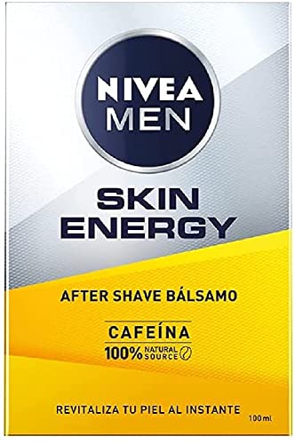 NIVEA MEN Skin Energy Bálsamo After Shave (1 x 100 ml), bálsamo after shave para el cuidado facial, bálsamo hidratante energizante