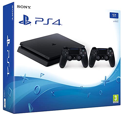 Sony CEE Consoles (New Gen) PlayStation 4 (PS4) - Consola de 1 TB + 2 Dual Shock 4 Wireless Controller