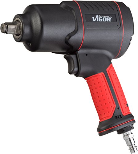 ViGOR Llave de impacto neumática V4800 - par de apriete máx. 1200 Nm, cuadradillo 12,5 mm (1/2 pulgada) - llave neumática de baja vibración para apretar y aflojar tornillos