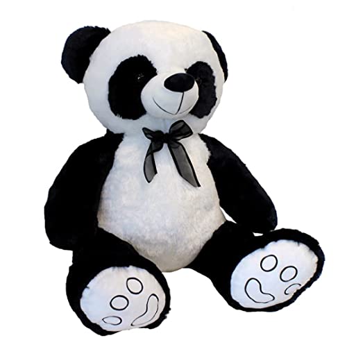 Oso de Peluche Panda Gigante con Corbata de 85cm de Felpa Muy Suave cumpleaños, Boda, día de San Valentín o Navidad