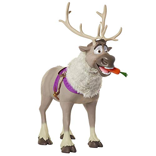Disney Frozen 2 - Figura del reno Sven, perfecto para niñas y niños, soporta hasta 31 kg, 91 cm de alto de las pezuñas a los cuernos